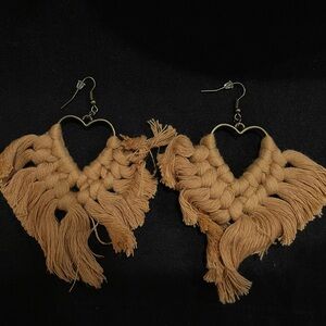 Handmade heart earrings